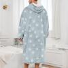 imageAmerican Trends Wearable Blanket Hoodie Oversized Sherpa Warm Hoodie Blanket Thick Sweatshirt Gift for Women Men GirlsPrintedstars
