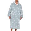 imageAmerican Trends Wearable Blanket Hoodie Oversized Sherpa Warm Hoodie Blanket Thick Sweatshirt Gift for Women Men GirlsPrintedstars