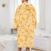 imageAmerican Trends Wearable Blanket Hoodie Oversized Sherpa Warm Hoodie Blanket Thick Sweatshirt Gift for Women Men GirlsPuppy