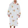 imageAmerican Trends Wearable Blanket Hoodie Oversized Sherpa Warm Hoodie Blanket Thick Sweatshirt Gift for Women Men GirlsSloth