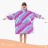 imageAmerican Trends Wearable Blanket Hoodie Oversized Sherpa Warm Hoodie Blanket Thick Sweatshirt Gift for Women Men GirlsStars