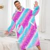 imageAmerican Trends Wearable Blanket Hoodie Oversized Sherpa Warm Hoodie Blanket Thick Sweatshirt Gift for Women Men GirlsStars