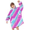 imageAmerican Trends Wearable Blanket Hoodie Oversized Sherpa Warm Hoodie Blanket Thick Sweatshirt Gift for Women Men GirlsStars