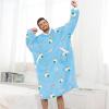 imageAmerican Trends Wearable Blanket Hoodie Oversized Sherpa Warm Hoodie Blanket Thick Sweatshirt Gift for Women Men GirlsSushi