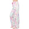 imageAmerican Trends Womens Plush Pajama Pants Soft Fuzzy Pajama Bottoms for Women Cozy Pj Fleece Lounge PantsA Love Heart