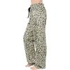 imageAmerican Trends Womens Plush Pajama Pants Soft Fuzzy Pajama Bottoms for Women Cozy Pj Fleece Lounge PantsB Leopard