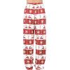 imageAmerican Trends Womens Plush Pajama Pants Soft Fuzzy Pajama Bottoms for Women Cozy Pj Fleece Lounge PantsB Red Christmas
