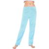 imageAmerican Trends Womens Plush Pajama Pants Soft Fuzzy Pajama Bottoms for Women Cozy Pj Fleece Lounge PantsC Light Blue