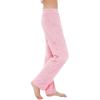 imageAmerican Trends Womens Plush Pajama Pants Soft Fuzzy Pajama Bottoms for Women Cozy Pj Fleece Lounge PantsC Pink