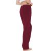 imageAmerican Trends Womens Plush Pajama Pants Soft Fuzzy Pajama Bottoms for Women Cozy Pj Fleece Lounge PantsC Wine Red