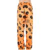 imageAmerican Trends Womens Plush Pajama Pants Soft Fuzzy Pajama Bottoms for Women Cozy Pj Fleece Lounge PantsOrange Pumpkin