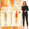 imageAmerican Trends Womens Thermal Underwear Set Long Johns Base Layer Fleece Lined Top and Bottom Thermals Sets LoungewearDeep Purple
