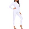 imageAmerican Trends Womens Thermal Underwear Set Long Johns Base Layer Fleece Lined Top and Bottom Thermals Sets LoungewearWhite