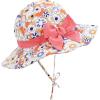 imageBaby Sun Hat Toddler Summer Baby Hats Kids Beach Hat UPF 50 Wide Brim Bucket Hat for Boys GirlYellowflowers