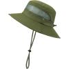 imageKids Sun Hat Fishing Hats for Boys Girls UPF 50 Wide Brim Bucket Hats for Kids Hiking Safari HatArmy Green
