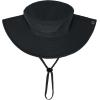 imageKids Sun Hat Fishing Hats for Boys Girls UPF 50 Wide Brim Bucket Hats for Kids Hiking Safari HatBlack
