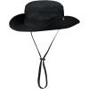 imageKids Sun Hat Fishing Hats for Boys Girls UPF 50 Wide Brim Bucket Hats for Kids Hiking Safari HatBlack