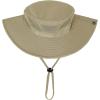 imageKids Sun Hat Fishing Hats for Boys Girls UPF 50 Wide Brim Bucket Hats for Kids Hiking Safari HatDeep Khaki  Light Beige