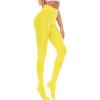 imageAmerican Trends Adult Tights for Women Opaque Run Resistant Plus Size Pantyhose High Waisted 80sYellow