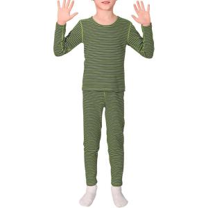 imageAmerican Trends Kids Thermal Underwear Set Ultra Soft Kids Long Johns Sets Toddler Base Layer for Boys GirlsGreen