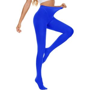 imageAmerican Trends Tights for Women Semi Opaque Pantyhose Womens Run Resistant Tights Hight Waist 80D StockingsRoyal Blue