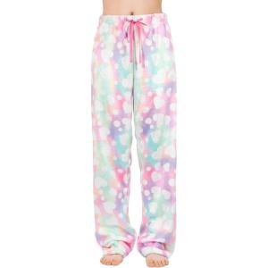 imageAmerican Trends Womens Plush Pajama Pants Soft Fuzzy Pajama Bottoms for Women Cozy Pj Fleece Lounge PantsA Love Heart