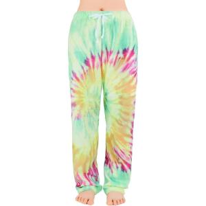 imageAmerican Trends Womens Plush Pajama Pants Soft Fuzzy Pajama Bottoms for Women Cozy Pj Fleece Lounge PantsB Green Vortex