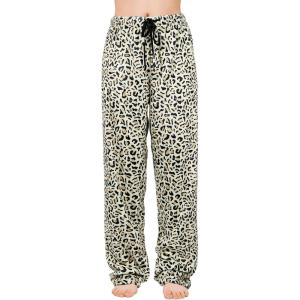 imageAmerican Trends Womens Plush Pajama Pants Soft Fuzzy Pajama Bottoms for Women Cozy Pj Fleece Lounge PantsB Leopard