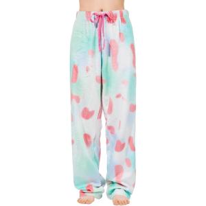 imageAmerican Trends Womens Plush Pajama Pants Soft Fuzzy Pajama Bottoms for Women Cozy Pj Fleece Lounge PantsB Orange Tie Dye