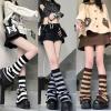 imageAmerican Trends Leg Warmers Y2k Kawaii Black White Cute Leg Warmers Y2k Goth accessories for Women Girls 80s Party SportsA Beigebrown