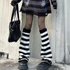 imageAmerican Trends Leg Warmers Y2k Kawaii Black White Cute Leg Warmers Y2k Goth accessories for Women Girls 80s Party SportsA Blackwhite