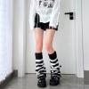 imageAmerican Trends Leg Warmers Y2k Kawaii Black White Cute Leg Warmers Y2k Goth accessories for Women Girls 80s Party SportsA Blackwhite