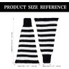 imageAmerican Trends Leg Warmers Y2k Kawaii Black White Cute Leg Warmers Y2k Goth accessories for Women Girls 80s Party SportsA Blackwhite