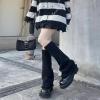 imageAmerican Trends Leg Warmers Y2k Kawaii Black White Cute Leg Warmers Y2k Goth accessories for Women Girls 80s Party SportsA Pure Black