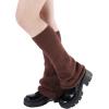 imageAmerican Trends Leg Warmers Y2k Kawaii Black White Cute Leg Warmers Y2k Goth accessories for Women Girls 80s Party SportsA Pure Brown