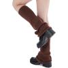 imageAmerican Trends Leg Warmers Y2k Kawaii Black White Cute Leg Warmers Y2k Goth accessories for Women Girls 80s Party SportsA Pure Brown