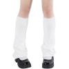 imageAmerican Trends Leg Warmers Y2k Kawaii Black White Cute Leg Warmers Y2k Goth accessories for Women Girls 80s Party SportsA Pure White