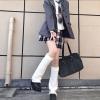 imageAmerican Trends Leg Warmers Y2k Kawaii Black White Cute Leg Warmers Y2k Goth accessories for Women Girls 80s Party SportsA Pure White