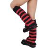imageAmerican Trends Leg Warmers Y2k Kawaii Black White Cute Leg Warmers Y2k Goth accessories for Women Girls 80s Party SportsBlackred Striped