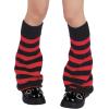 imageAmerican Trends Leg Warmers Y2k Kawaii Black White Cute Leg Warmers Y2k Goth accessories for Women Girls 80s Party SportsBlackred Striped