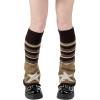 imageAmerican Trends Leg Warmers Y2k Kawaii Black White Cute Leg Warmers Y2k Goth accessories for Women Girls 80s Party SportsBrown Star