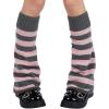 imageAmerican Trends Leg Warmers Y2k Kawaii Black White Cute Leg Warmers Y2k Goth accessories for Women Girls 80s Party SportsGrey Pink Striped