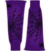 imageAmerican Trends Leg Warmers Y2k Kawaii Black White Cute Leg Warmers Y2k Goth accessories for Women Girls 80s Party SportsPurple Spider