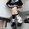 imageAmerican Trends Leg Warmers Y2k Kawaii Black White Cute Leg Warmers Y2k Goth accessories for Women Girls 80s Party SportsSkull Star
