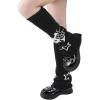 imageAmerican Trends Leg Warmers Y2k Kawaii Black White Cute Leg Warmers Y2k Goth accessories for Women Girls 80s Party SportsSkull Star