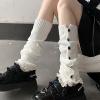 imageAmerican Trends Leg Warmers Y2k Kawaii Black White Cute Leg Warmers Y2k Goth accessories for Women Girls 80s Party SportsSolid White