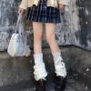 imageAmerican Trends Leg Warmers Y2k Kawaii Black White Cute Leg Warmers Y2k Goth accessories for Women Girls 80s Party SportsSolid White