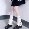 imageAmerican Trends Leg Warmers Y2k Kawaii Black White Cute Leg Warmers Y2k Goth accessories for Women Girls 80s Party SportsSolid White