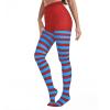 imageAmerican Trends Striped Tights for Women Witch Tights Halloween Costume Stretchy Tights Pantyhose StockingsMardi Gras Stripe