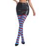 imageAmerican Trends Striped Tights for Women Witch Tights Halloween Costume Stretchy Tights Pantyhose StockingsMardi Gras Stripe